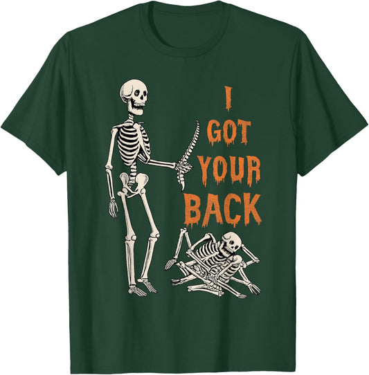Halloween Skeletons Ive Got Your Back Costume Men Women Kids T-Shirt - T-Shirt | Forest