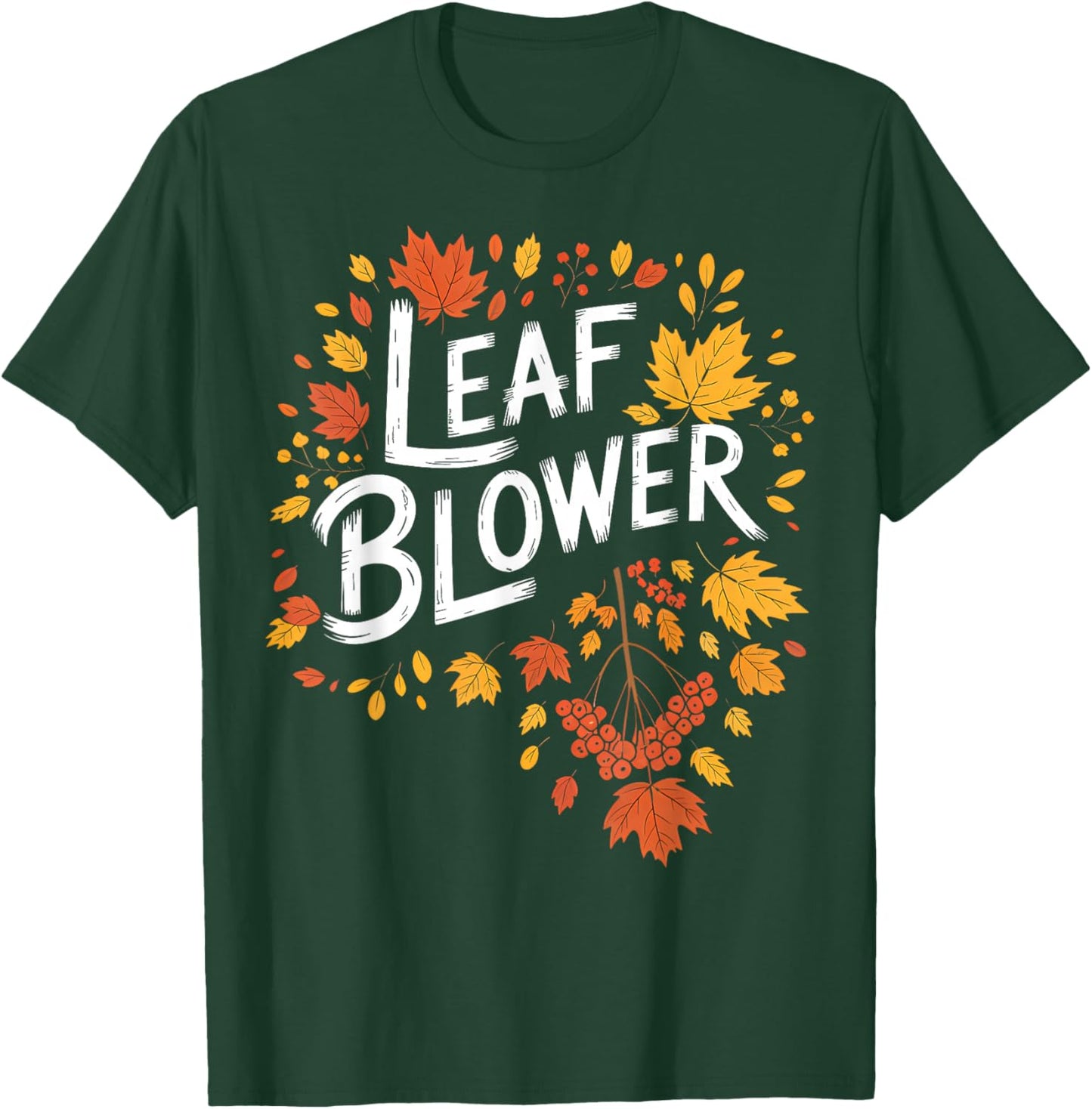 Very Spooktacular Fall Leaf Blower Sucking for Everyone T-Shirt - T-Shirt | Forest