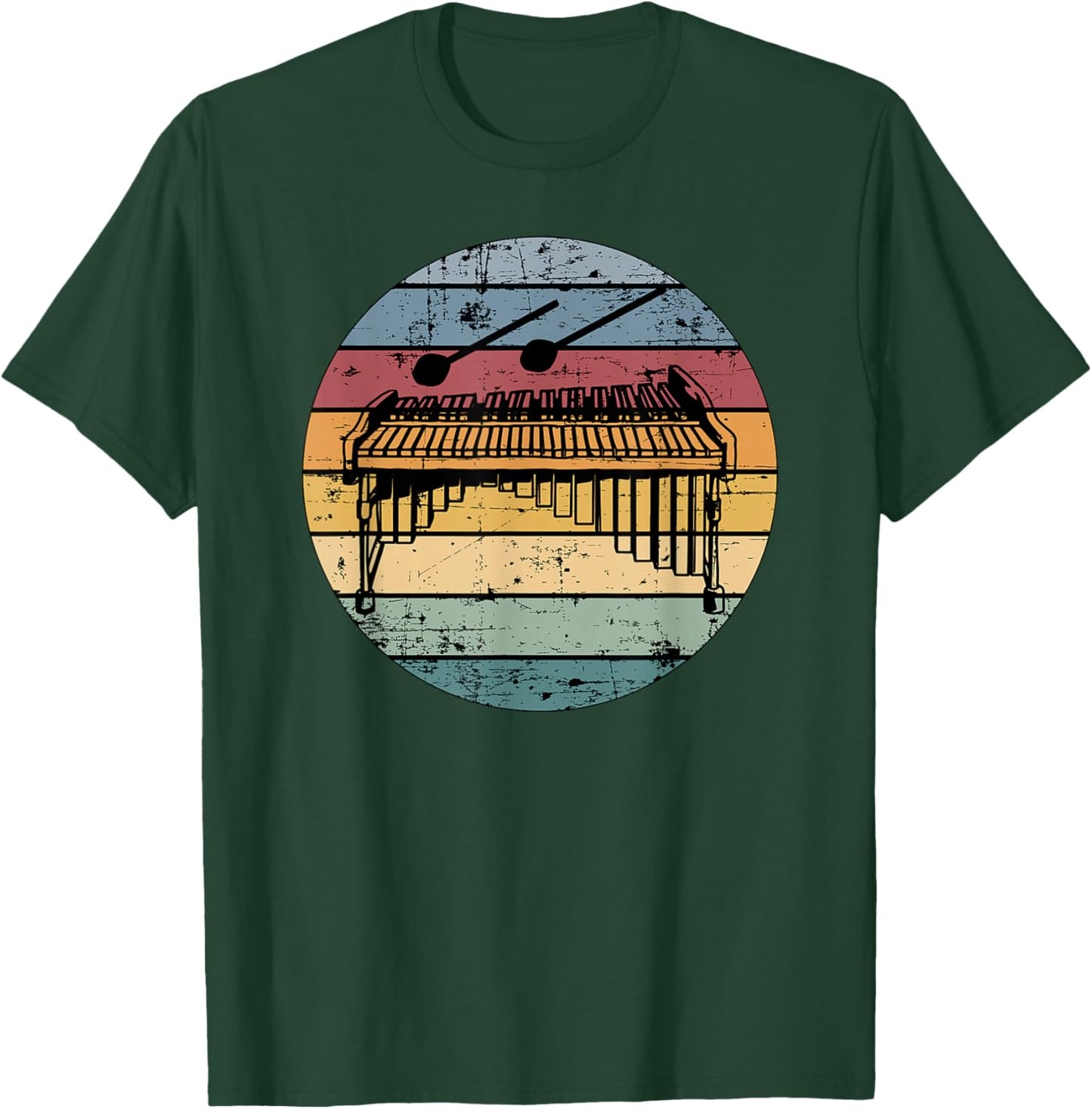 Marimba Retro Marimba Player Marimba Lover Marimbist T-Shirt - T-Shirt | Forest