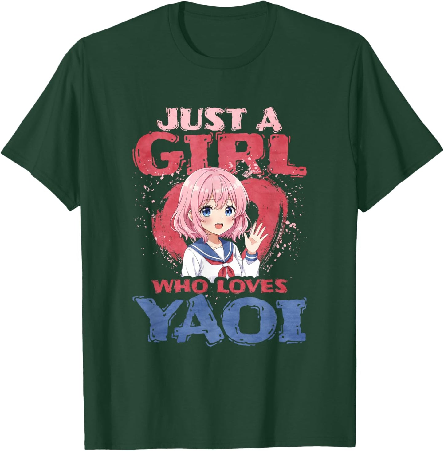 Just A Girl Who Loves Yaoi T-Shirt - T-Shirt | Forest