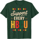 Support Every HBCU Juneteenth School Historical HBCU T-Shirt - T-Shirt | Forest