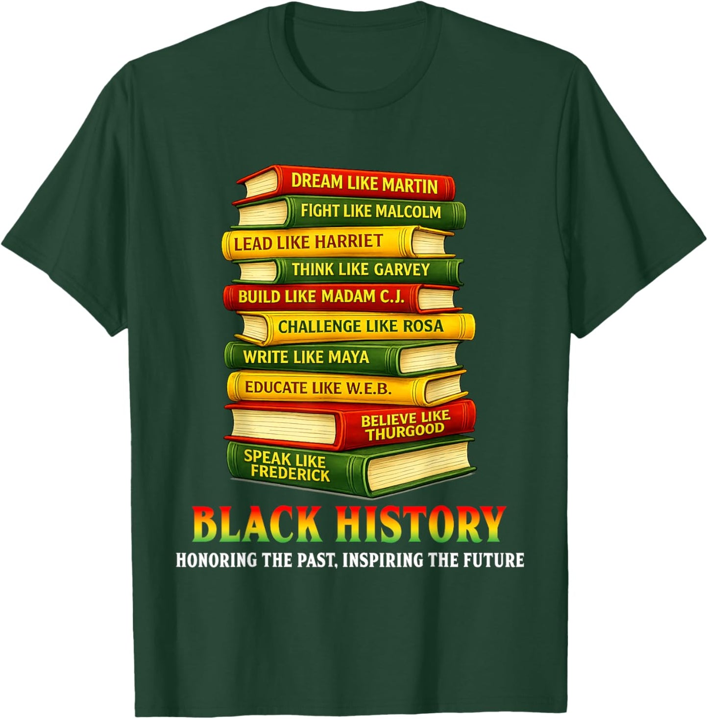 Black History Month African Men Women Kids Students Teachers T-Shirt - T-Shirt | Forest