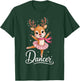 Santa Reindeer Ballet Dancer Cute Christmas Men Women Kids T-Shirt - T-Shirt | Forest