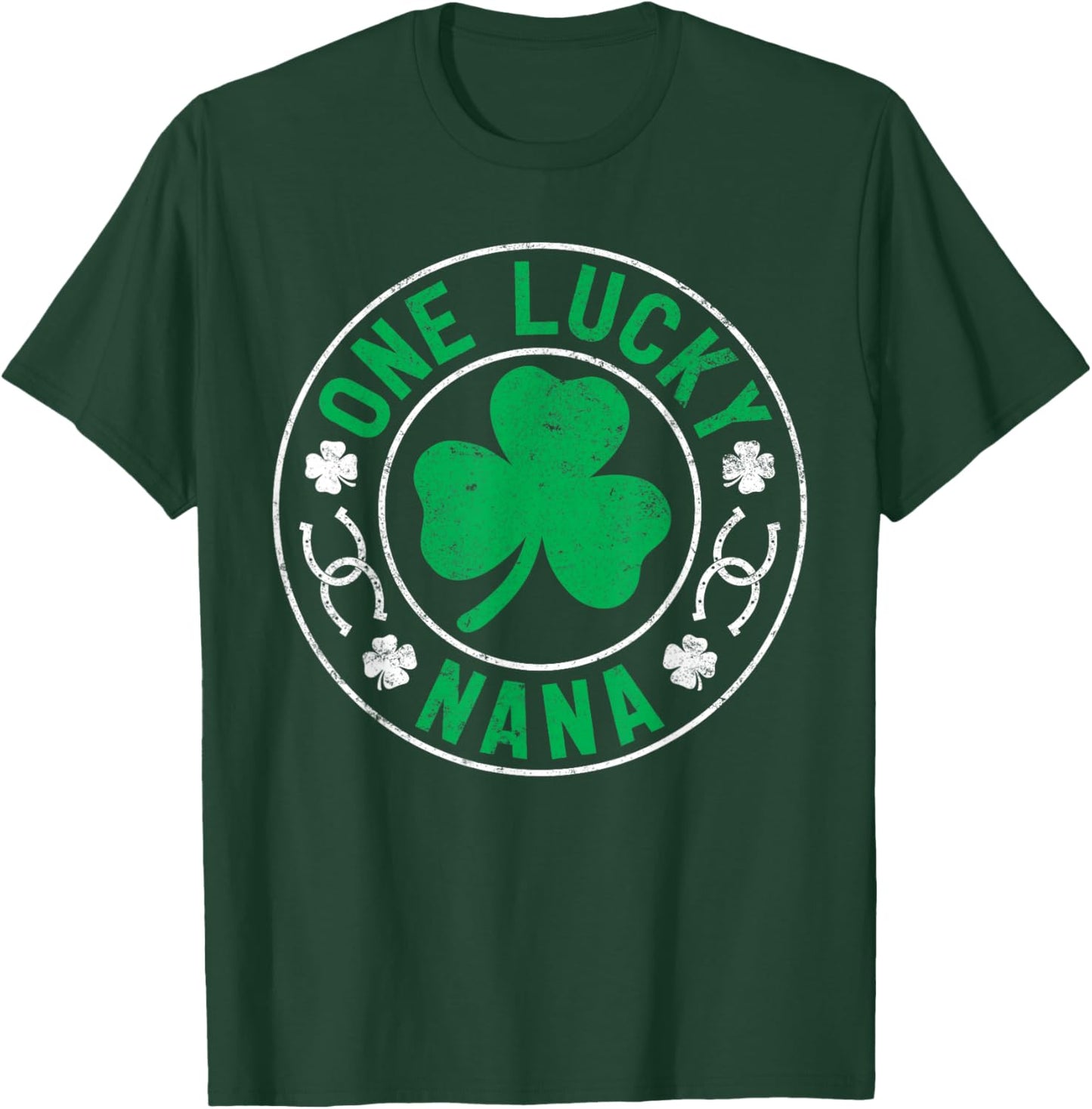 One Lucky Nana St. Patrick’s Day Matching Family Grandma T-Shirt - T-Shirt | Forest