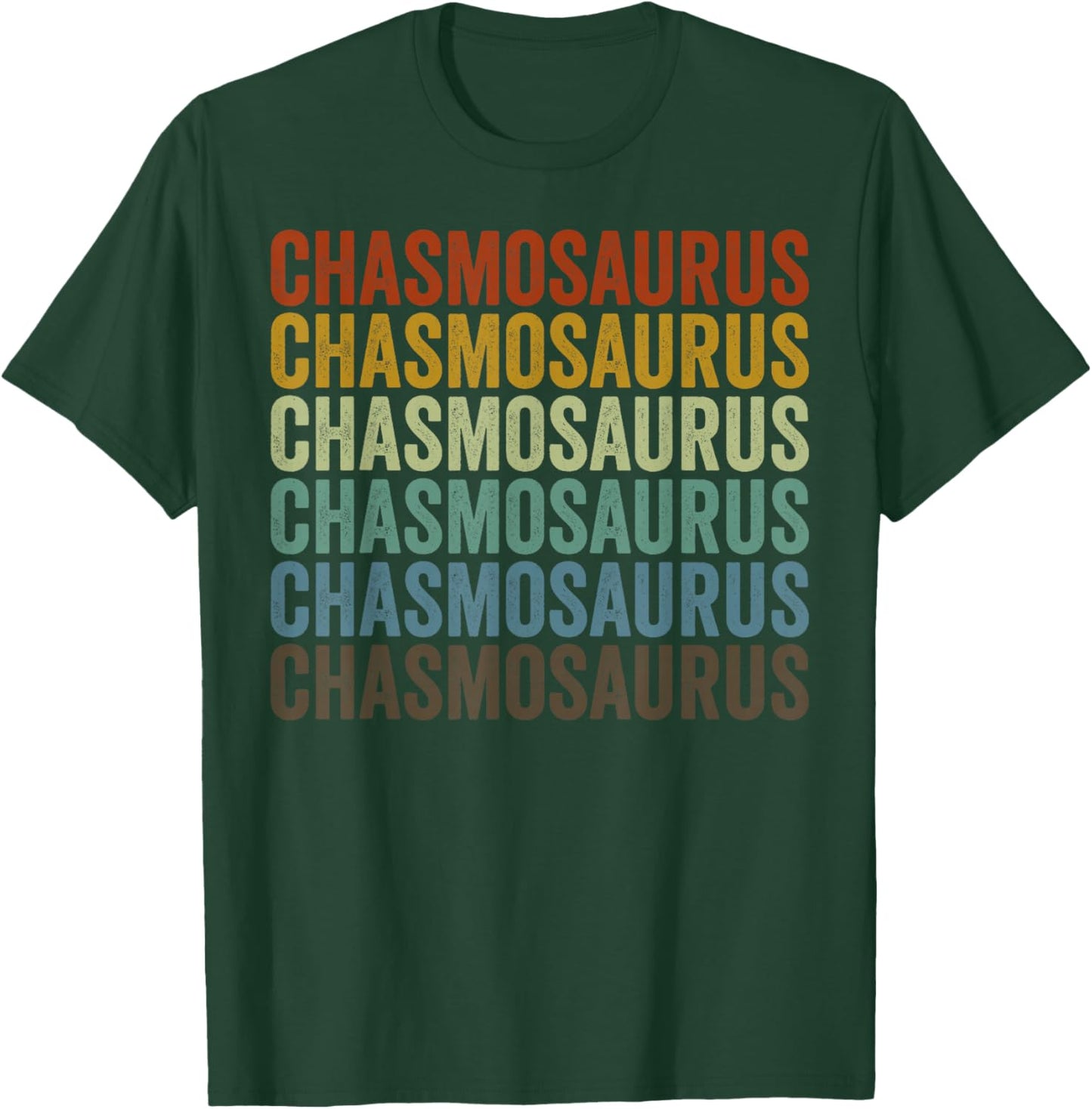 Chasmosaurus Dinosaur Retro T-Shirt - T-Shirt | Forest