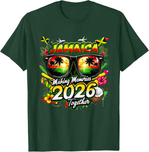 Jamaica 2026 Tropical Family Vacation Making Memories T-Shirt - T-Shirt | Forest