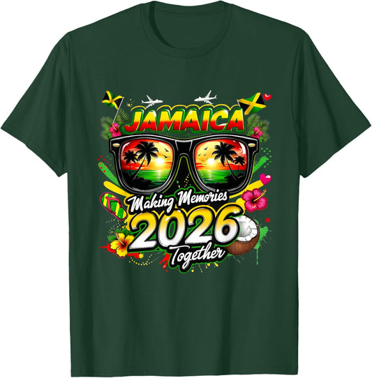 Jamaica 2026 Tropical Family Vacation Making Memories T-Shirt - T-Shirt | Forest