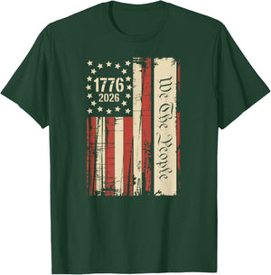 250 Years America Anniversary 250th Independence Day T-Shirt - T-Shirt | Forest
