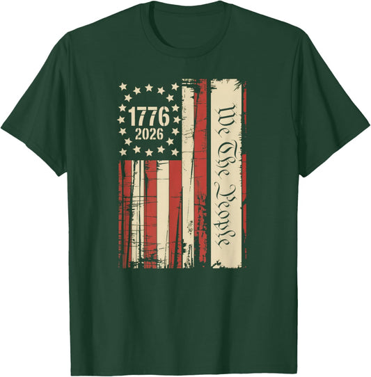 250 Years America Anniversary 250th Independence Day T-Shirt - T-Shirt | Forest