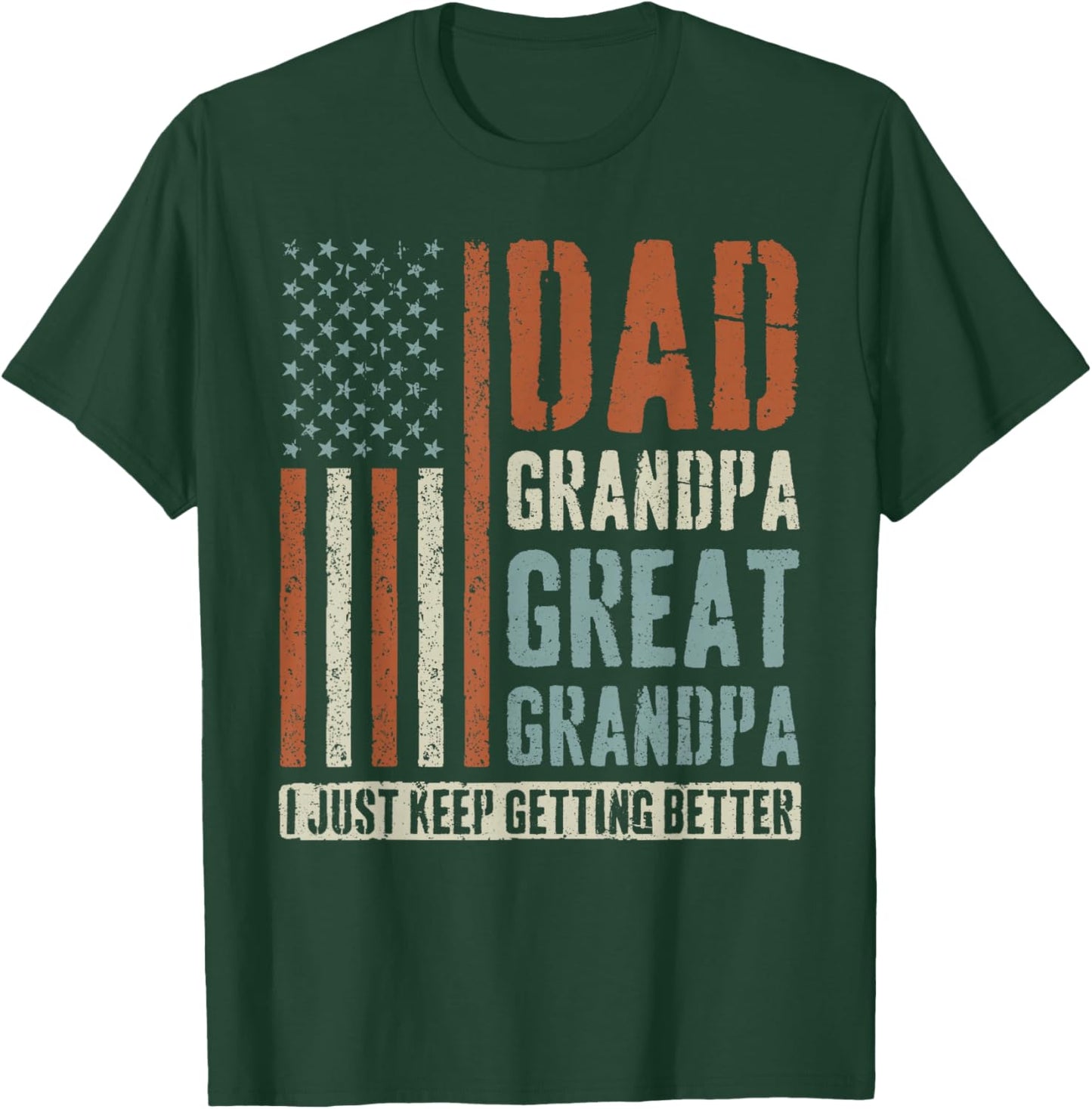 Dad Grandpa Great Grandpa T-Shirt - T-Shirt | Forest