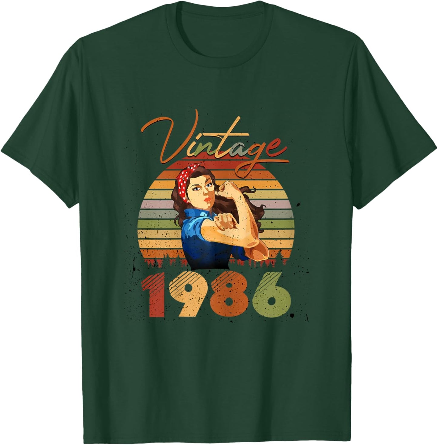 40th Birthday Gift Limited Edition Born in 1986 40 Yrs Old T-Shirt - T-Shirt | Forest