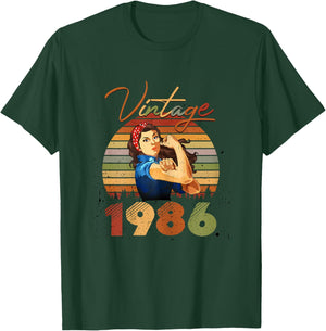 40th Birthday Gift Limited Edition Born in 1986 40 Yrs Old T-Shirt - T-Shirt | Forest