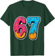 67 Ice Cream Drip Funny Six Seven Gen Alpha Meme Slang T-Shirt - T-Shirt | Forest