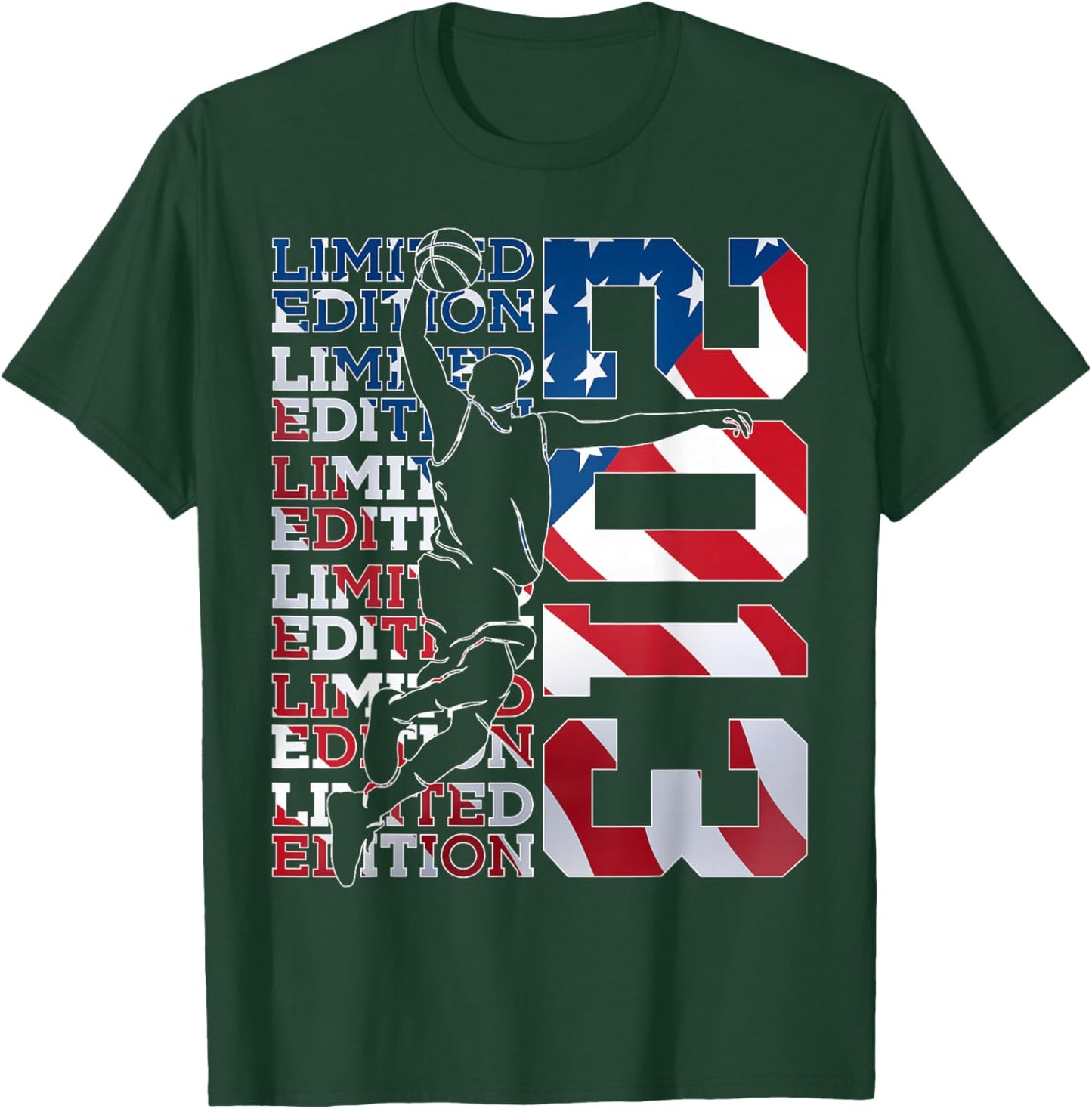 Limited Edition 2013 Basketball 13TH Birthday T-Shirt - T-Shirt | Forest