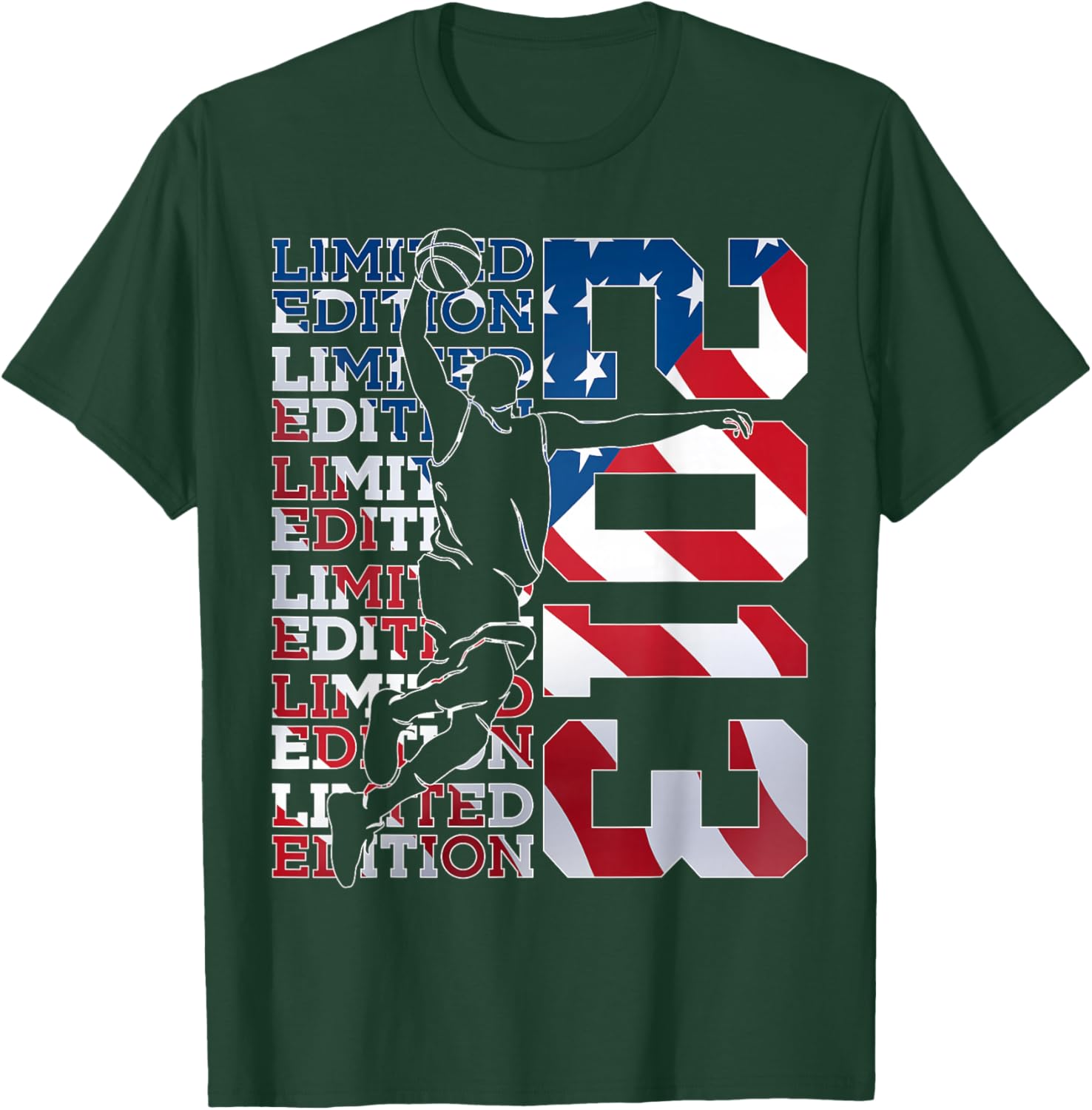 Limited Edition 2013 Basketball 13TH Birthday T-Shirt - T-Shirt | Forest