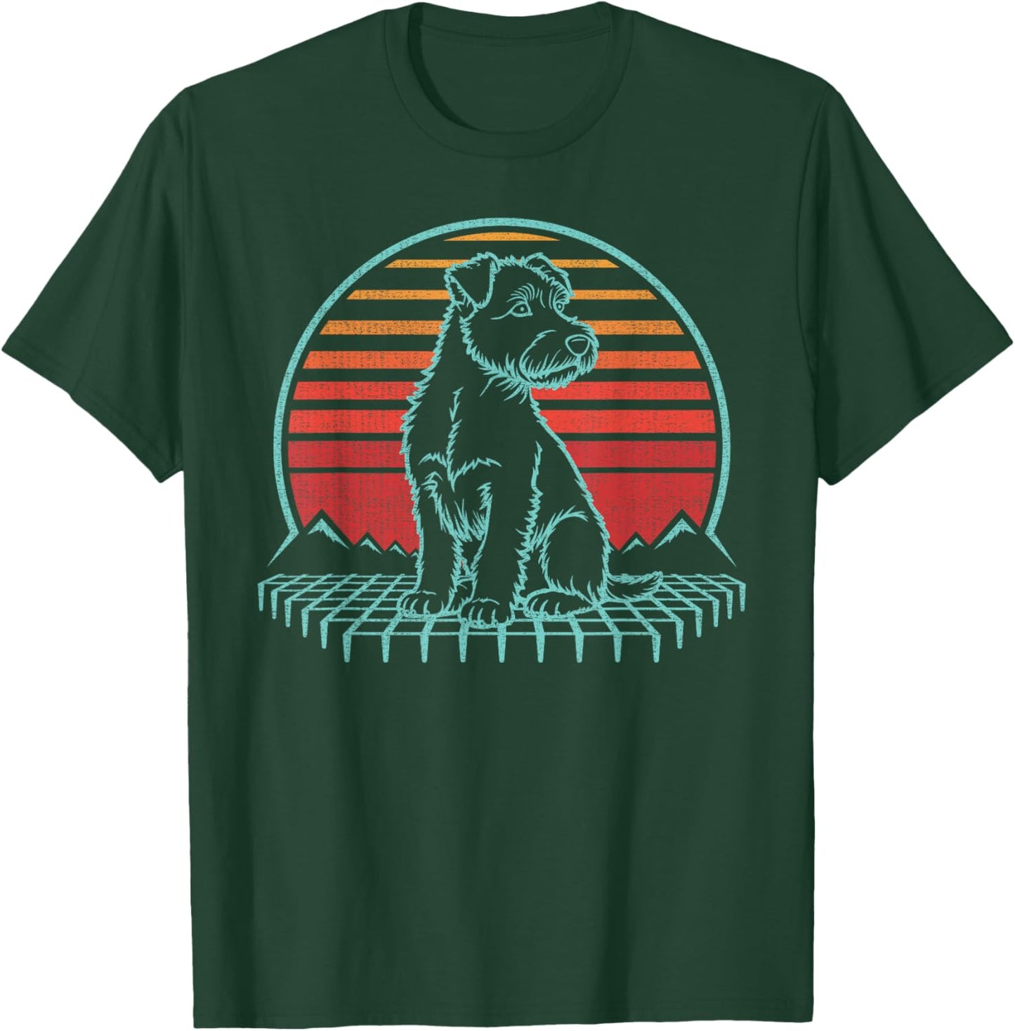 Soft Coated Wheaten Terrier Lover Retro Vintage 80s T-Shirt - T-Shirt | Forest