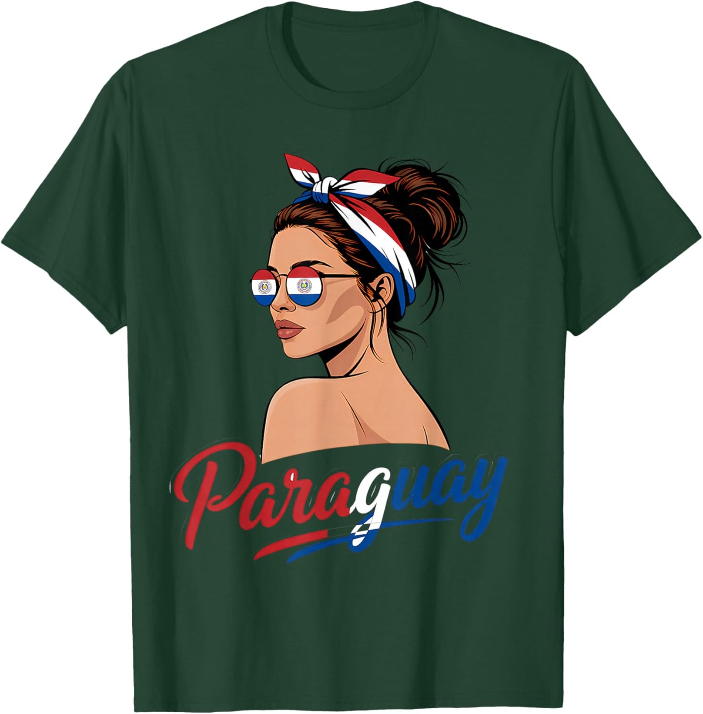 Paraguay Roots Paraguayan Flag T-Shirt - T-Shirt | Forest