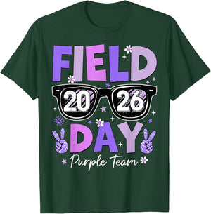 Field Day 2026 Purple Team Color Game Competition Boys Girls T-Shirt - T-Shirt | Forest