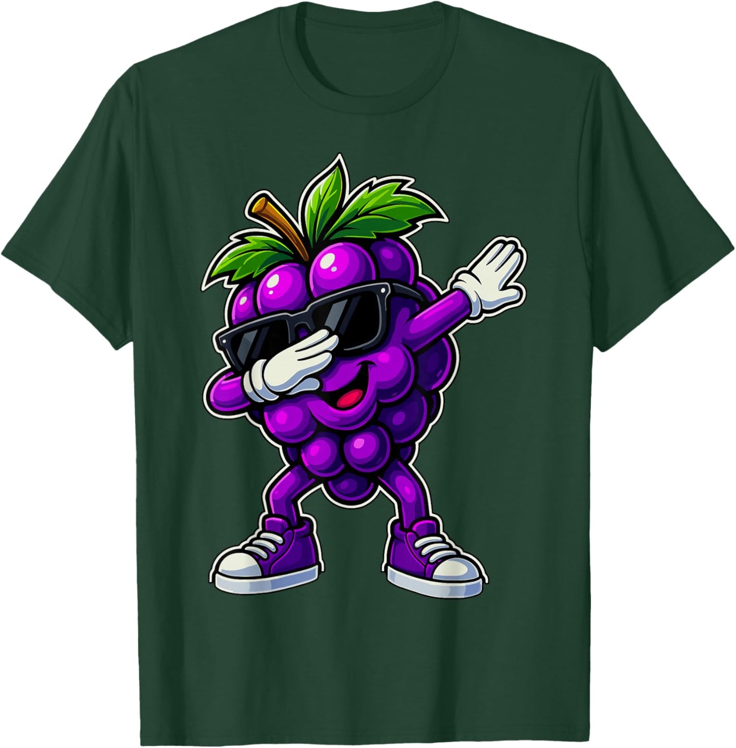 Dabbing Grape T-Shirt - T-Shirt | Forest