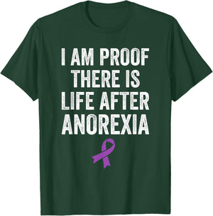 Eating Disorder Anorexia Survivor Recovery Anorexia Warrior T-Shirt - T-Shirt | Forest
