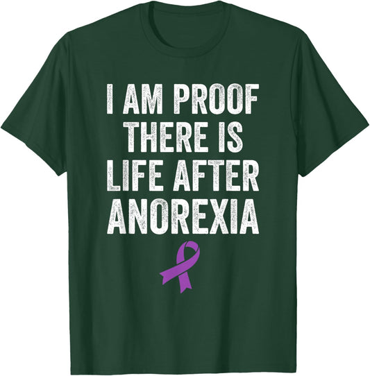 Eating Disorder Anorexia Survivor Recovery Anorexia Warrior T-Shirt - T-Shirt | Forest
