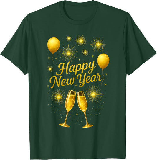 Happy New Year Matching New Year Eve Party Supplies NYE 2026 T-Shirt - T-Shirt | Forest
