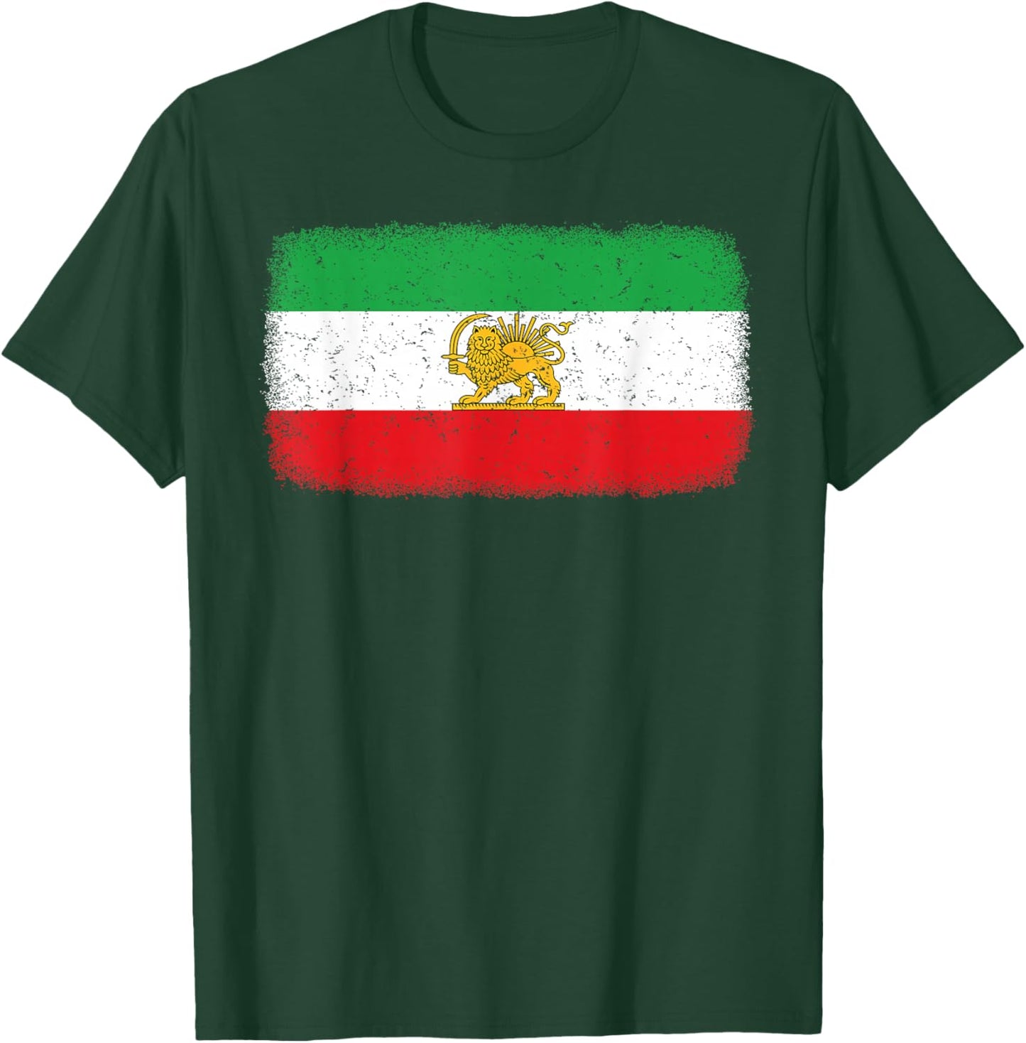 Iran Flag Lion Persian Men Women Kids T-Shirt - T-Shirt | Forest