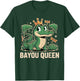 Bayou Queen Louisiana Alligator Retro Wildlife Travel Cajun T-Shirt - T-Shirt | Forest