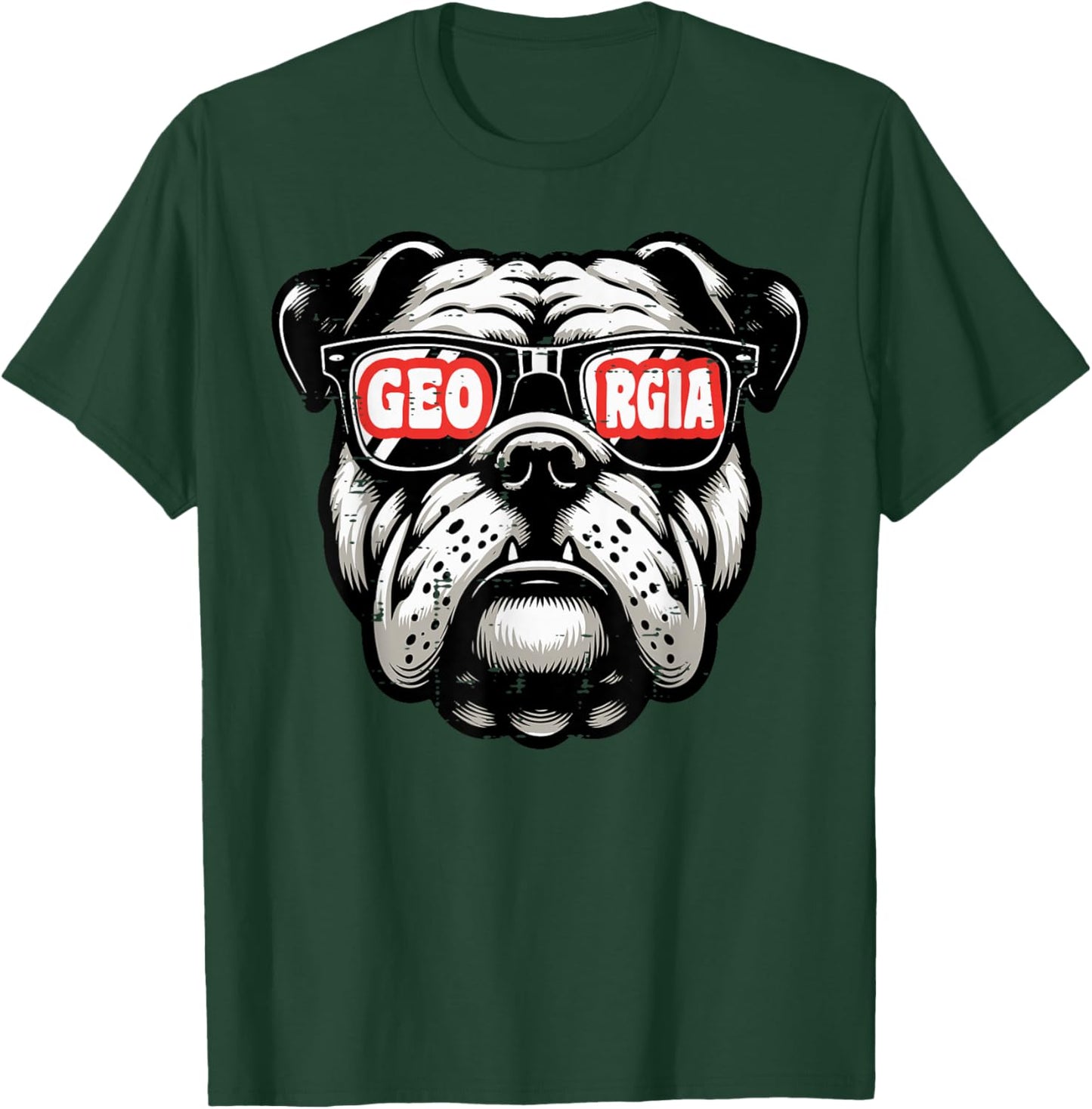 Bulldog Boys Youth Teen Kids Men Women Girls T-Shirt - T-Shirt | Forest
