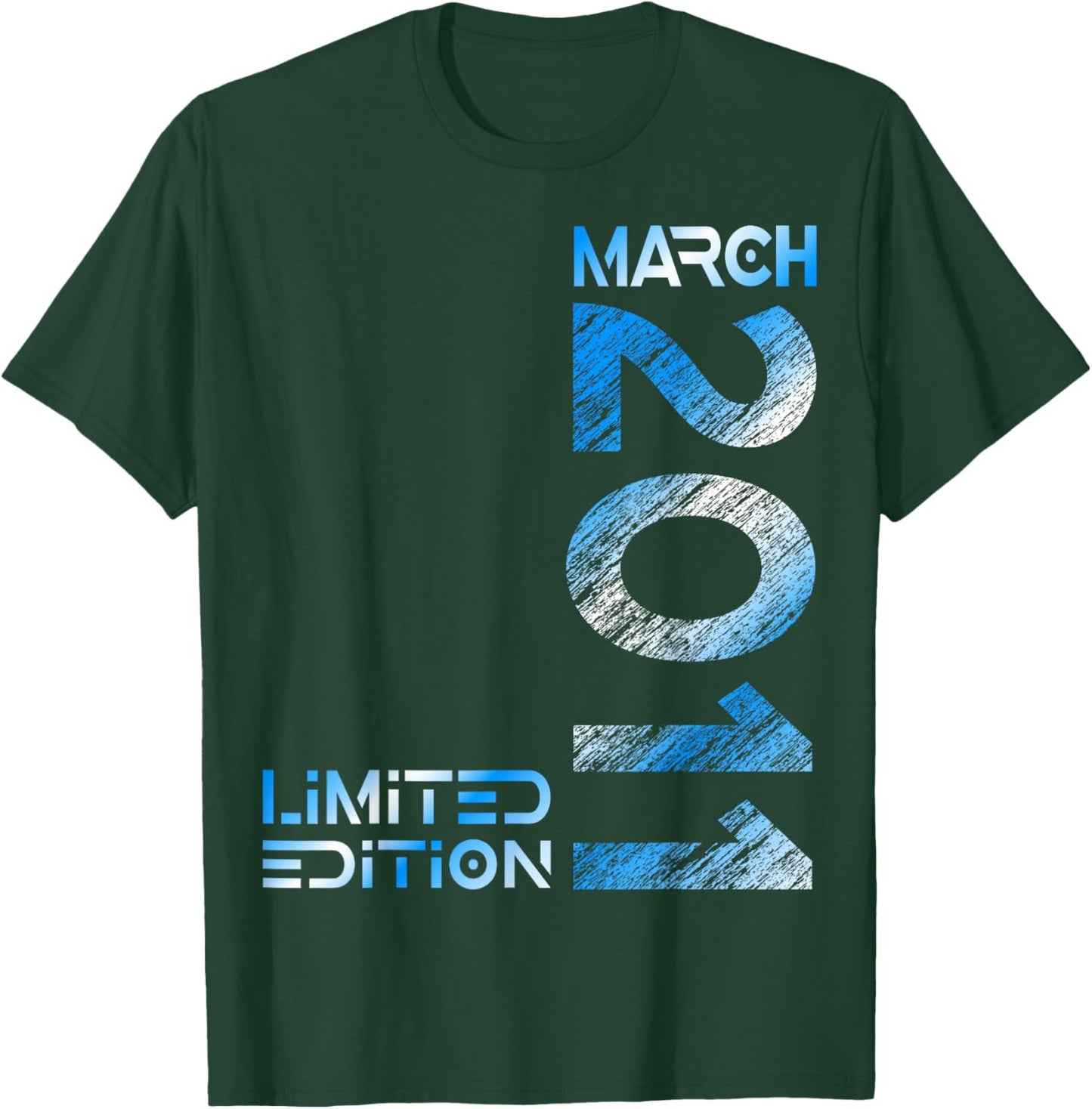 Limited Edition March 2011 Vintage 15. Birthday T-Shirt - T-Shirt | Forest