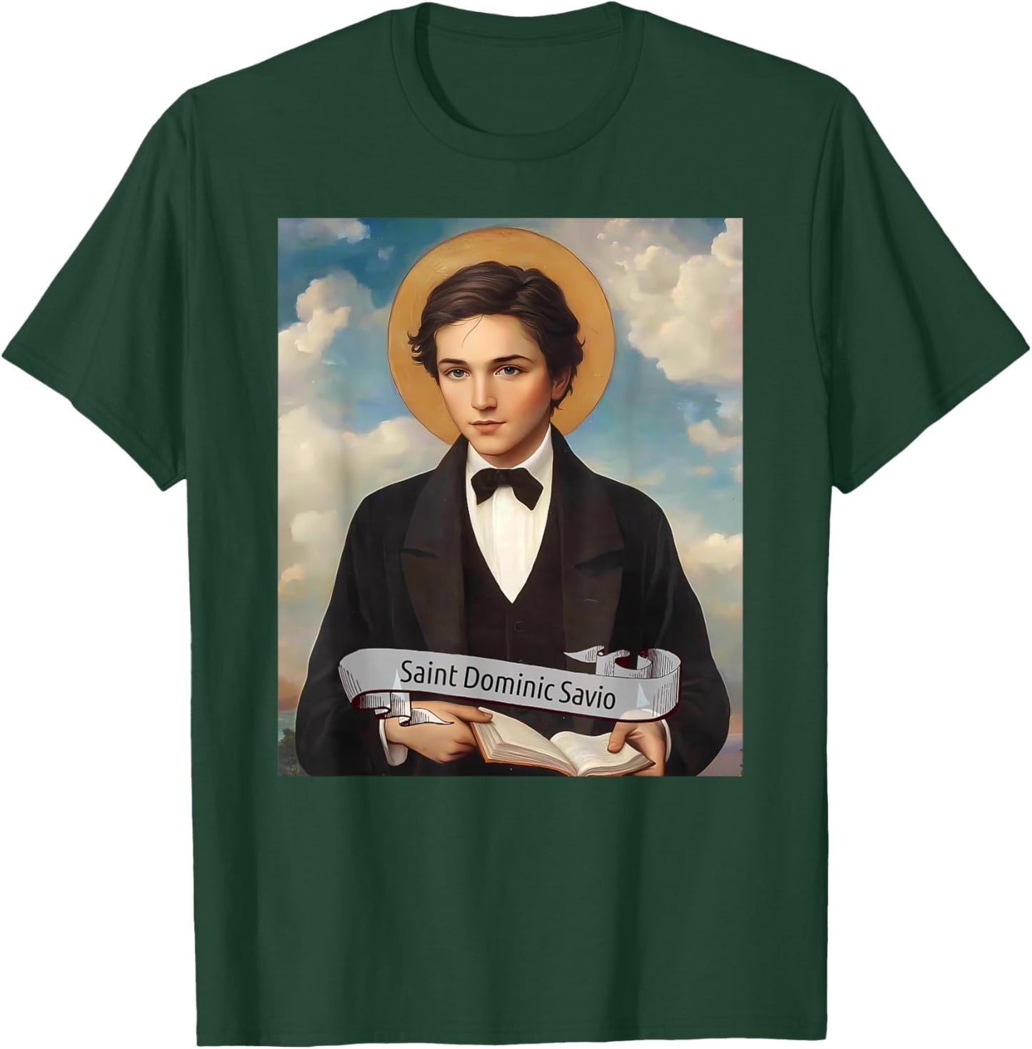 St Dominic Savio | Catholic Saints Design, Christian Gift T-Shirt - T-Shirt | Forest