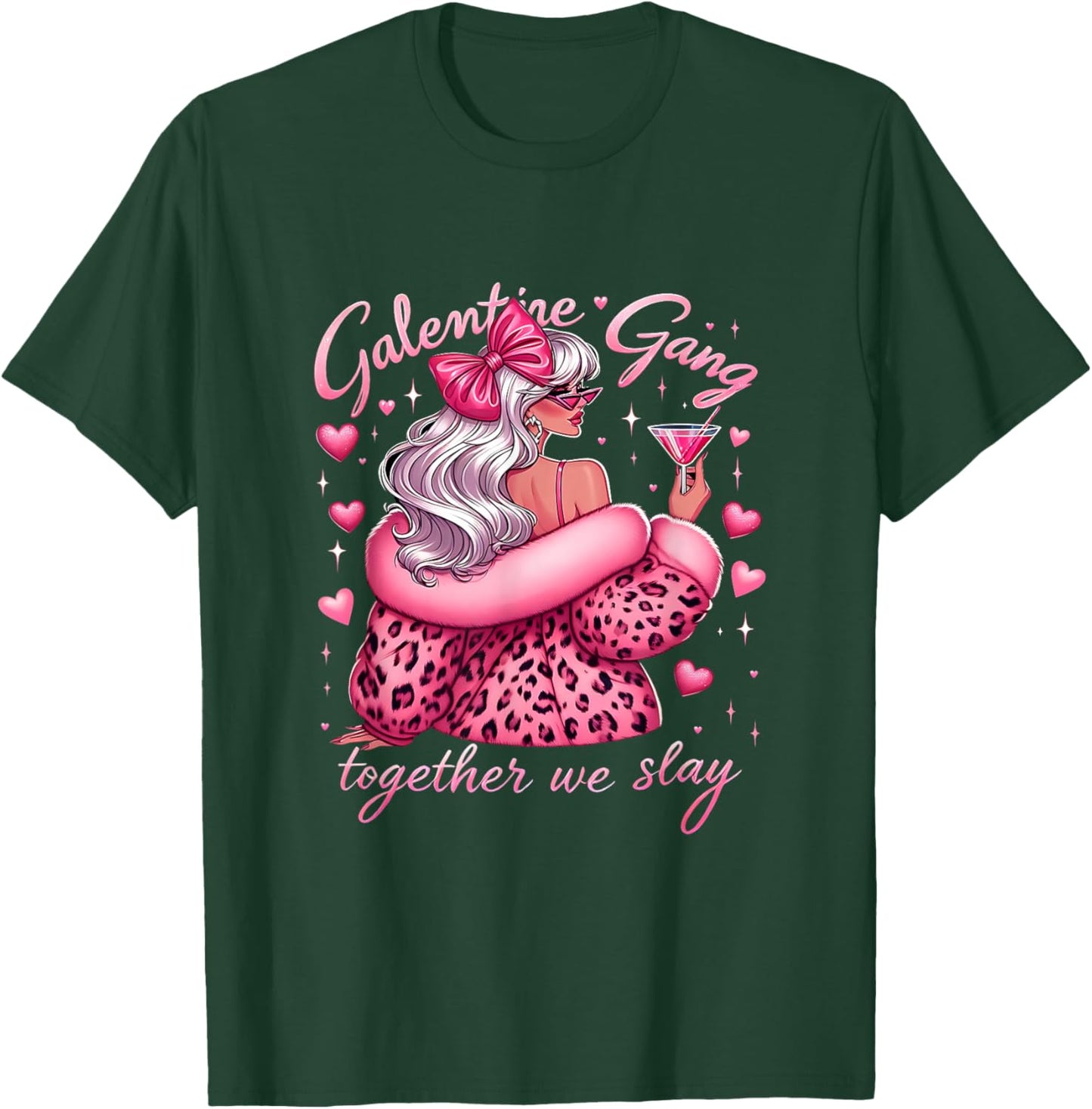 Gang Together We Slay Girls Galentine Friendship Matching T-Shirt - T-Shirt | Forest