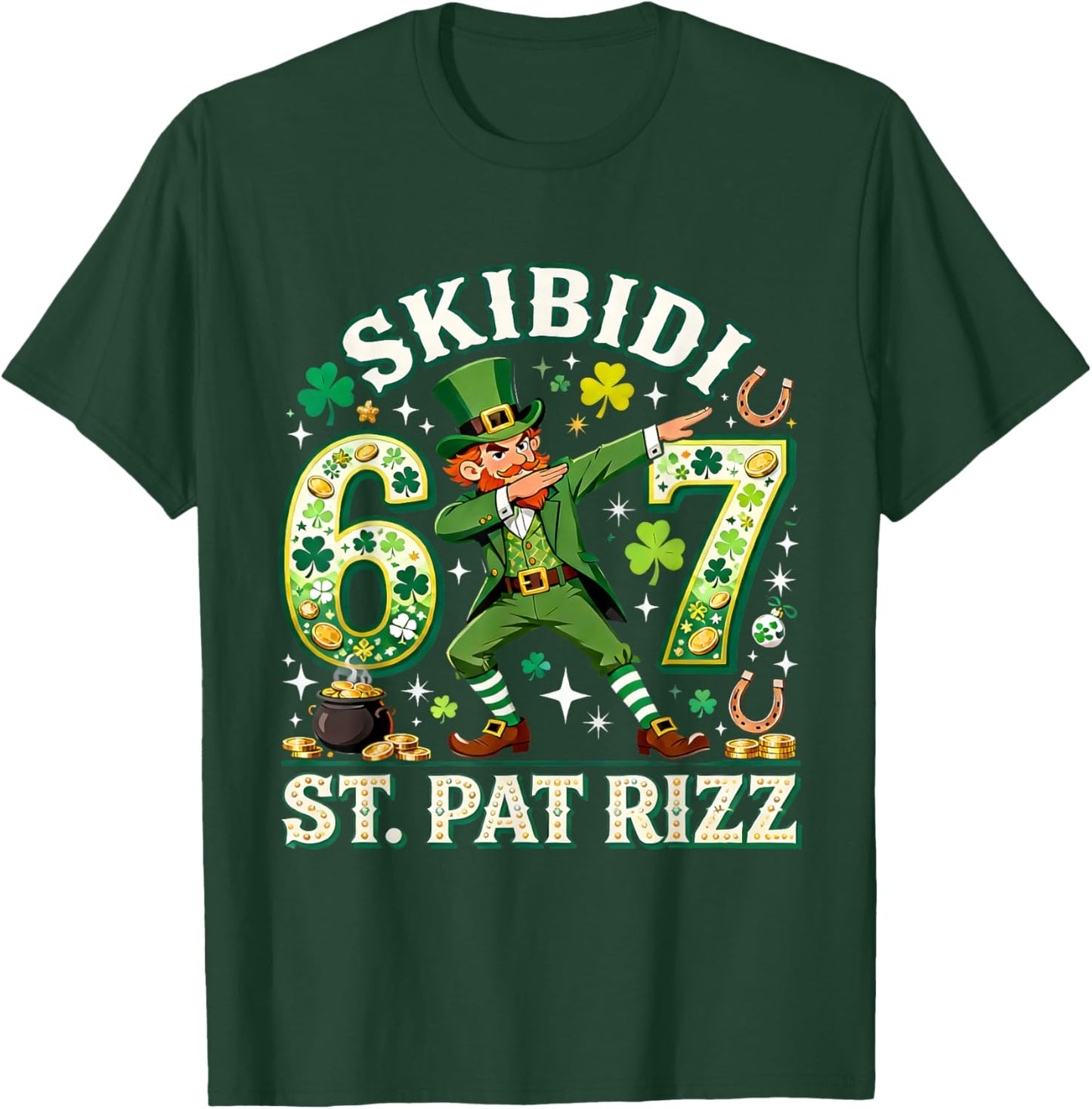 67 Funny St Patricks Day Six Seven Meme T-Shirt - T-Shirt | Forest