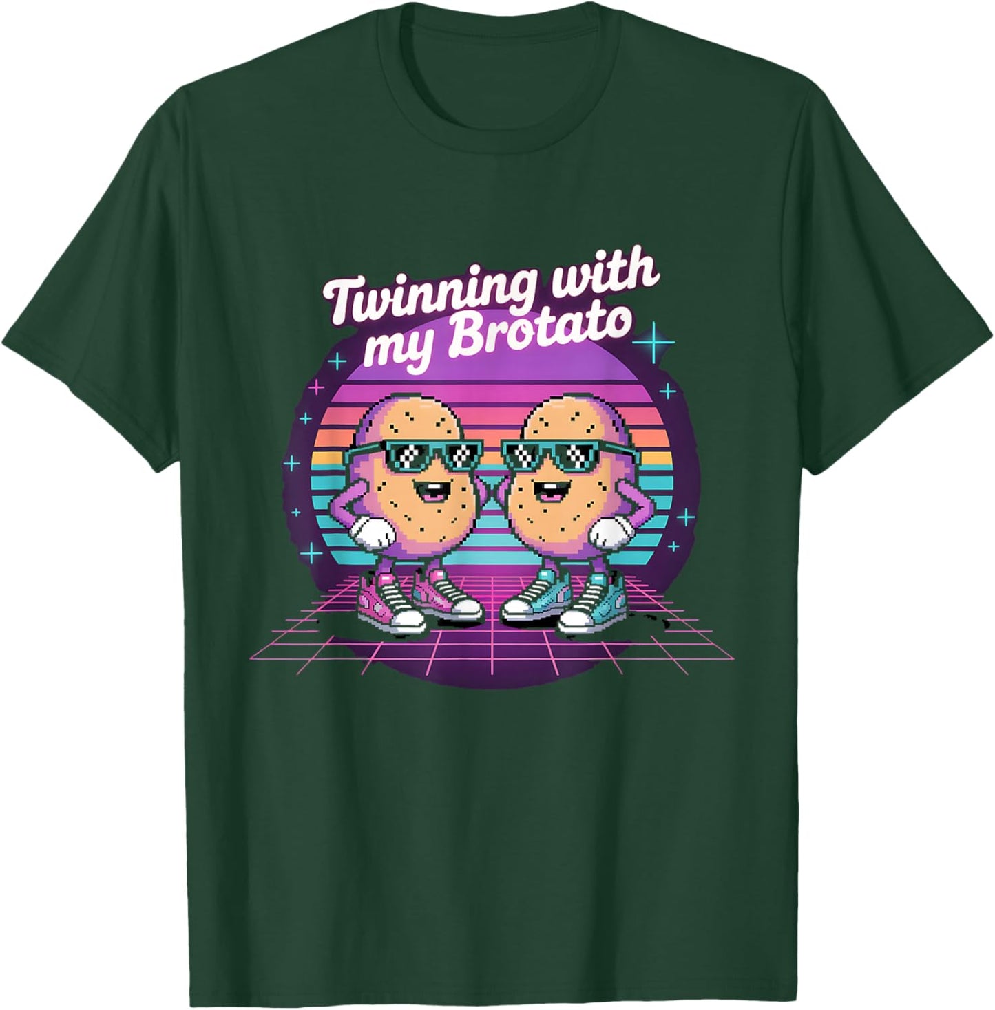 Twinning with My Brotato T-Shirt - T-Shirt | Forest
