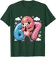 67 Meme Flamingo for Girls Six Seven Brainrot Funny Kids T-Shirt - T-Shirt | Forest