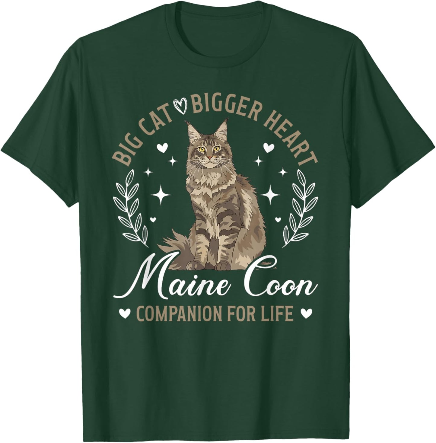Maine Coon Companion Maine Coon Cat Owner Maine Coon Lover T-Shirt - T-Shirt | Forest
