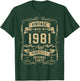 Vintage 1981 45yr 45th Birthday Gifts 45 Years Old T-Shirt - T-Shirt | Forest