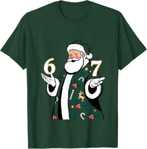 Christmas 67 Funny Xmas Six Seven Ugly Sweater 6-7 T-Shirt - T-Shirt | Forest