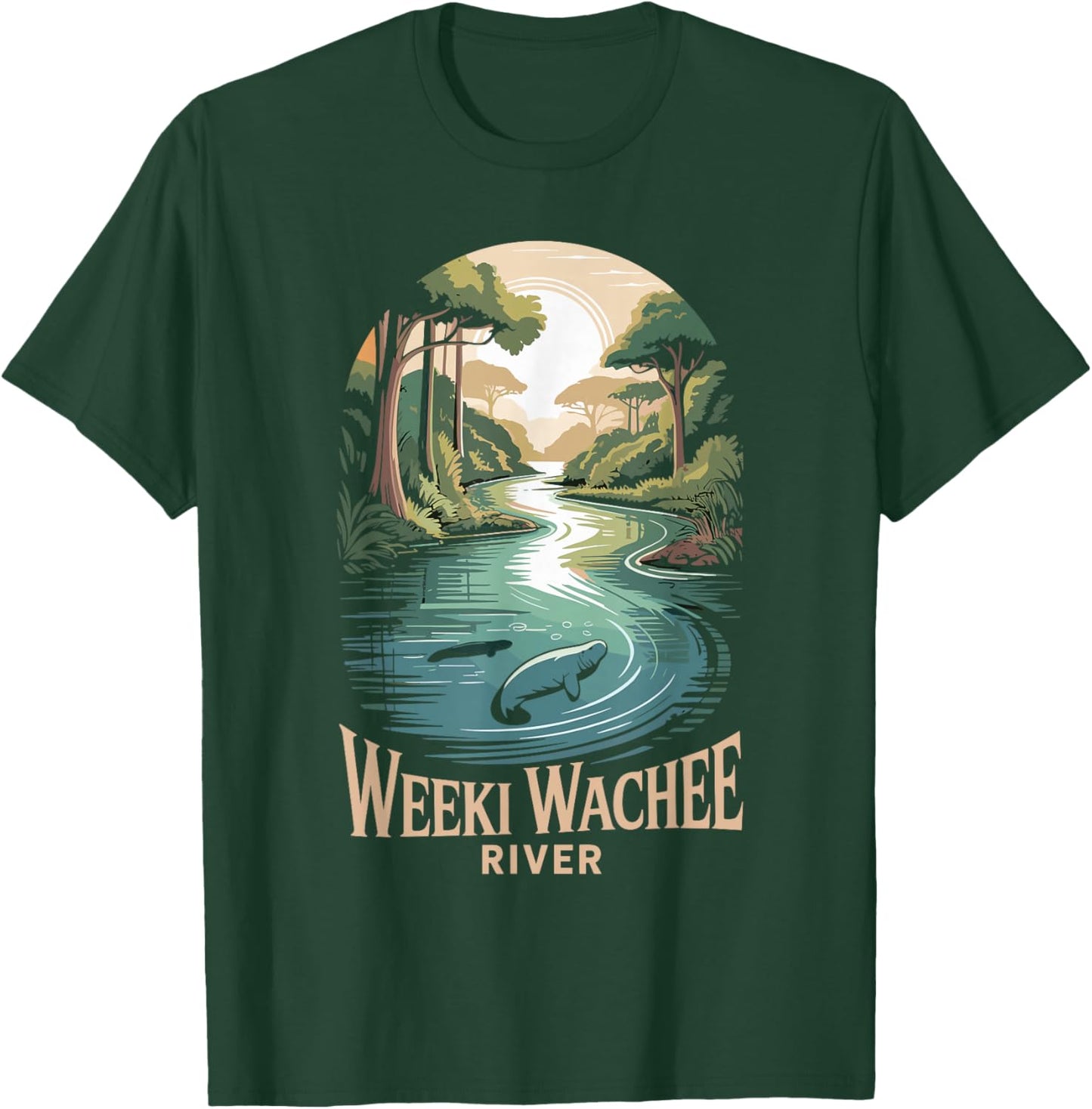 Weeki Wachee River Retro River Weeki Wachee T-Shirt - T-Shirt | Forest