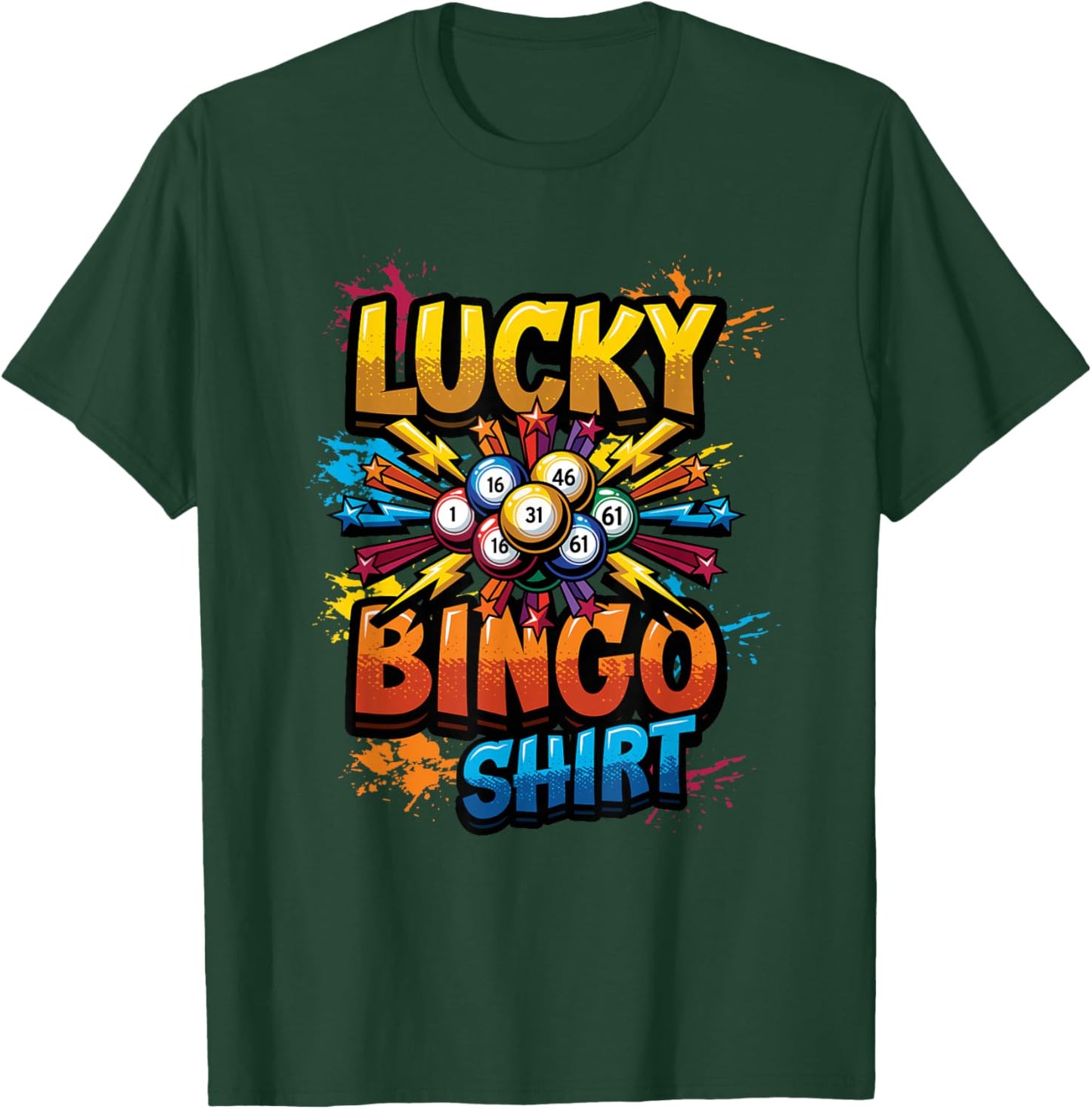 Lucky Bingo Game Player Quote This is My Lucky Bingo T-Shirt - T-Shirt | Forest
