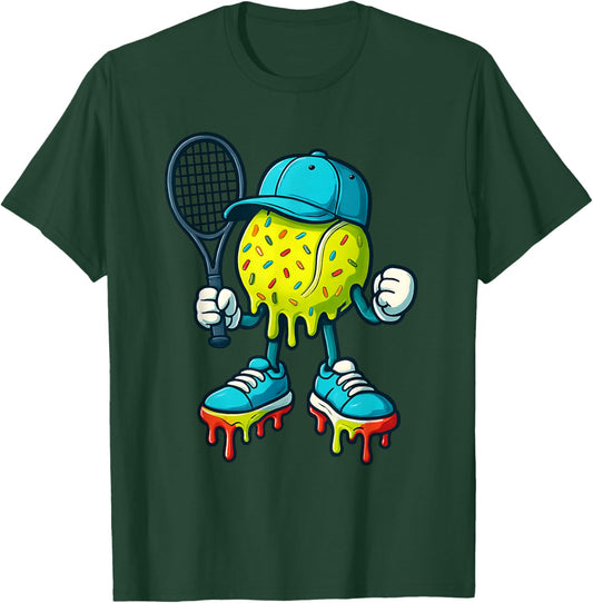 Tennis Drip for Boys Ice Cream Feel The Drip Top Spin Tennis T-Shirt - T-Shirt | Forest