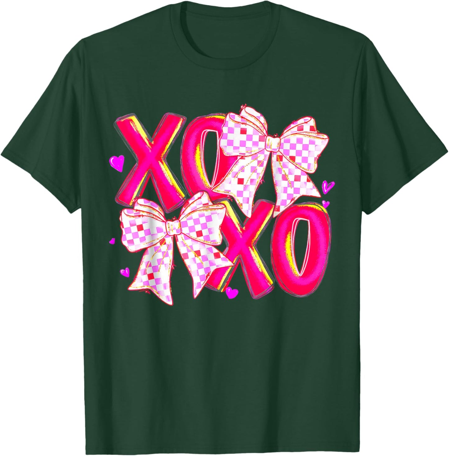 Coquette Valentines XOXO T-Shirt - T-Shirt | Forest
