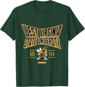 West Virginia State University Stretch Emblem HBCU T-Shirt - T-Shirt | Forest