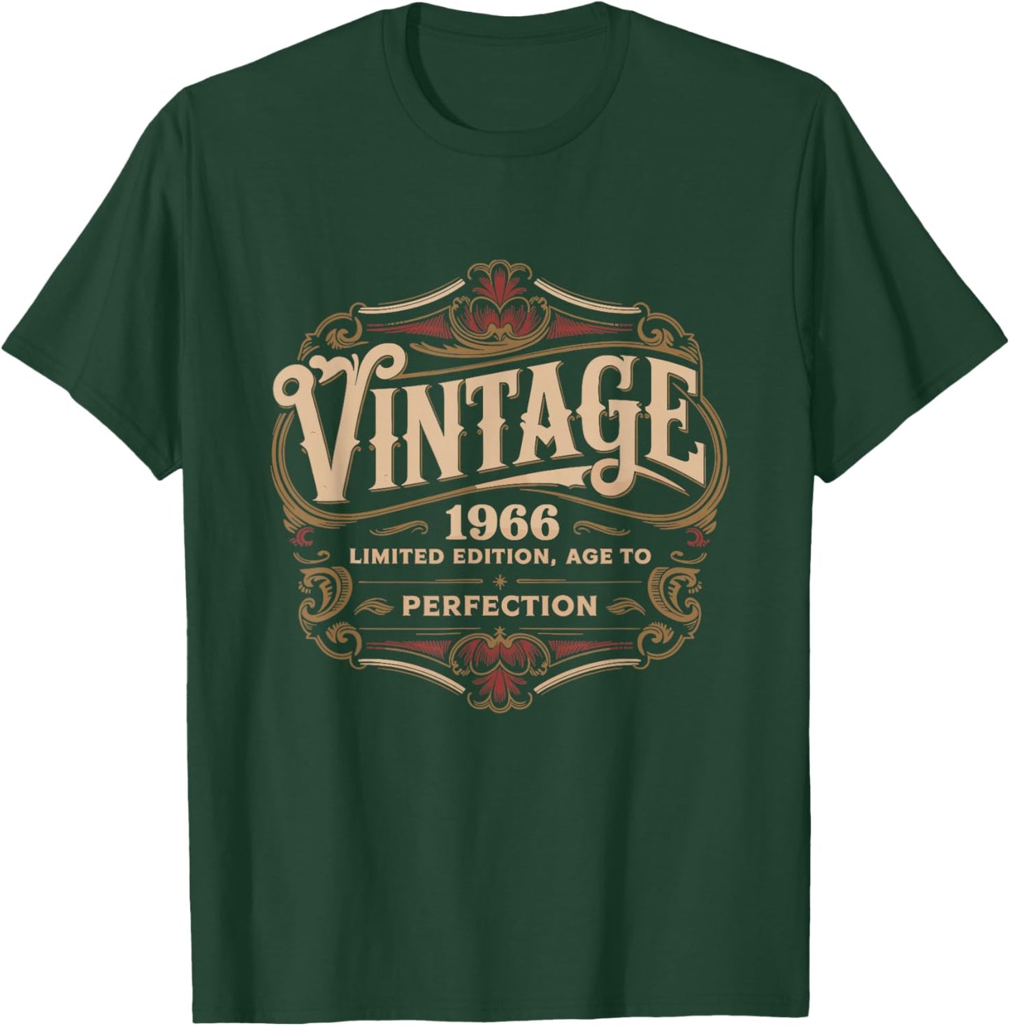 60th Birthday 2026, Funny Vintage Age, Born 1966 T-Shirt - T-Shirt | Forest