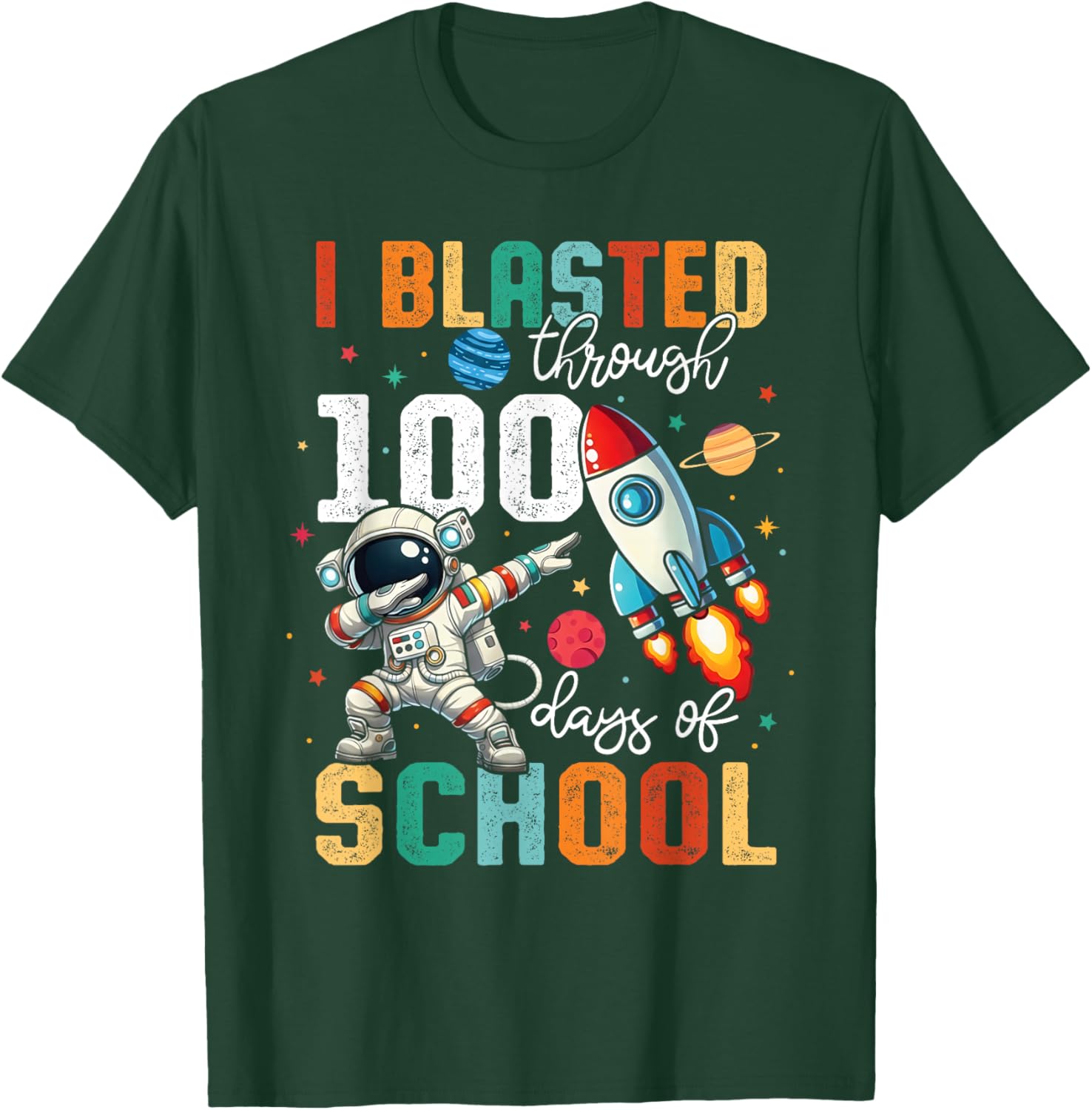 100th Day Boys Kids T-Shirt - T-Shirt | Forest