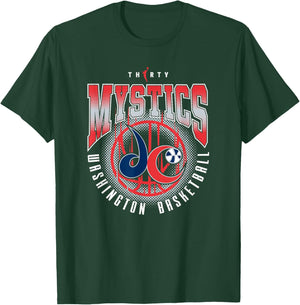 WNBA 30th Anniversary Triple Stack Washington Mystics T-Shirt - T-Shirt | Forest