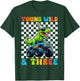 Young Wild & Three T-Rex Dino Monster Truck 3rd Birthday T-Shirt - T-Shirt | Forest