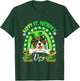 Happy St. Patrick's Day St. Bernard Rainbow Shamrocks Owner T-Shirt - T-Shirt | Forest