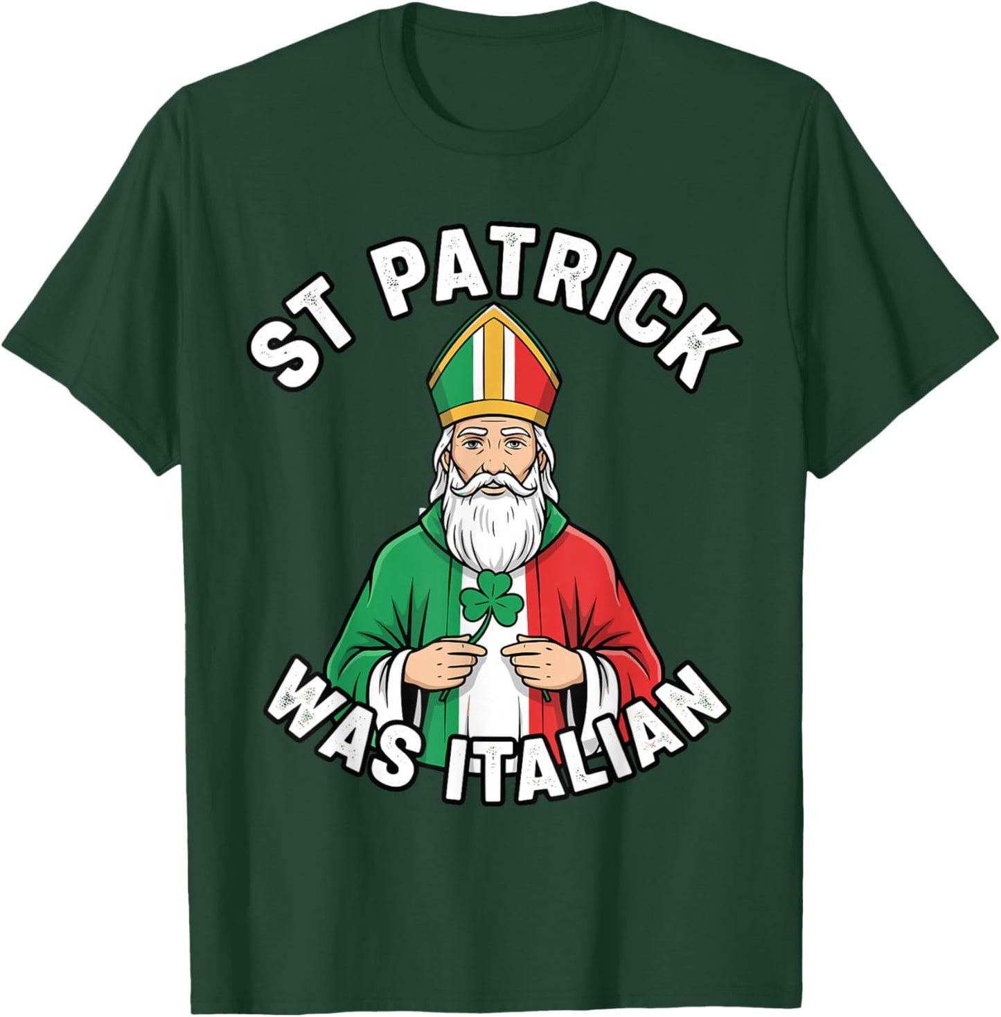 Vintage St Patrick was Italian Shirt Men, St Patricks Day T-Shirt - T-Shirt | Forest