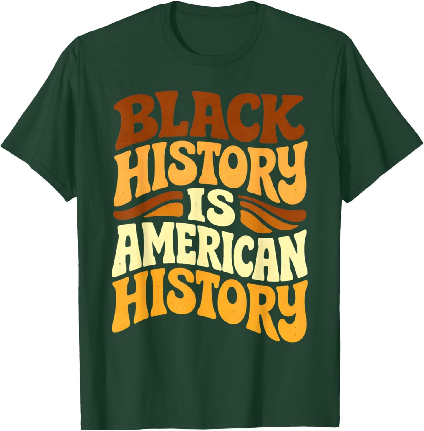 Black History is American History Retro Groovy Melanin Women T-Shirt - T-Shirt | Forest